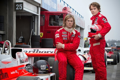 Chris Hemsworth and Daniel Bruhl in RUSH