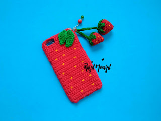  phone case, strawberry phone case, phone case rajut, cover hp rajut, case hp, case hp rajut, case hp strawberry, strawberry phonecell case, case hp unik, case hp lucu