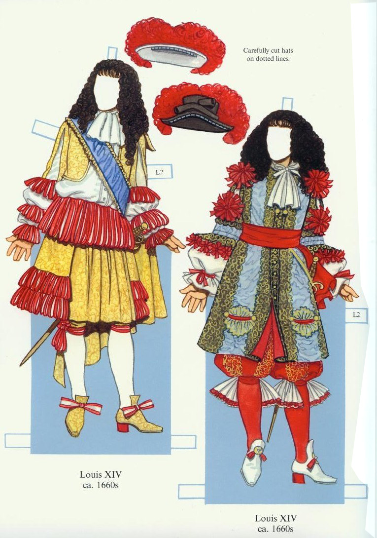 Cantinho da Leonor João Paper Dolls Luis XIV