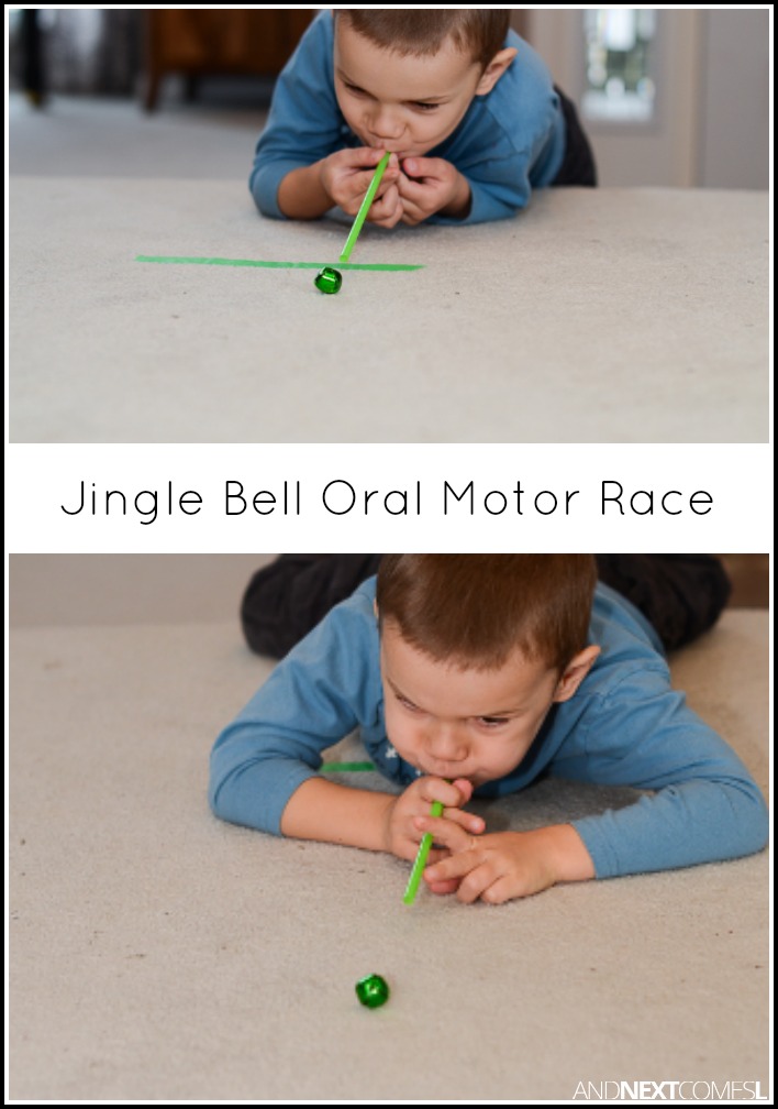 Christmas Oral Motor Sensory Game Using Jingle Bells And Next Comes L