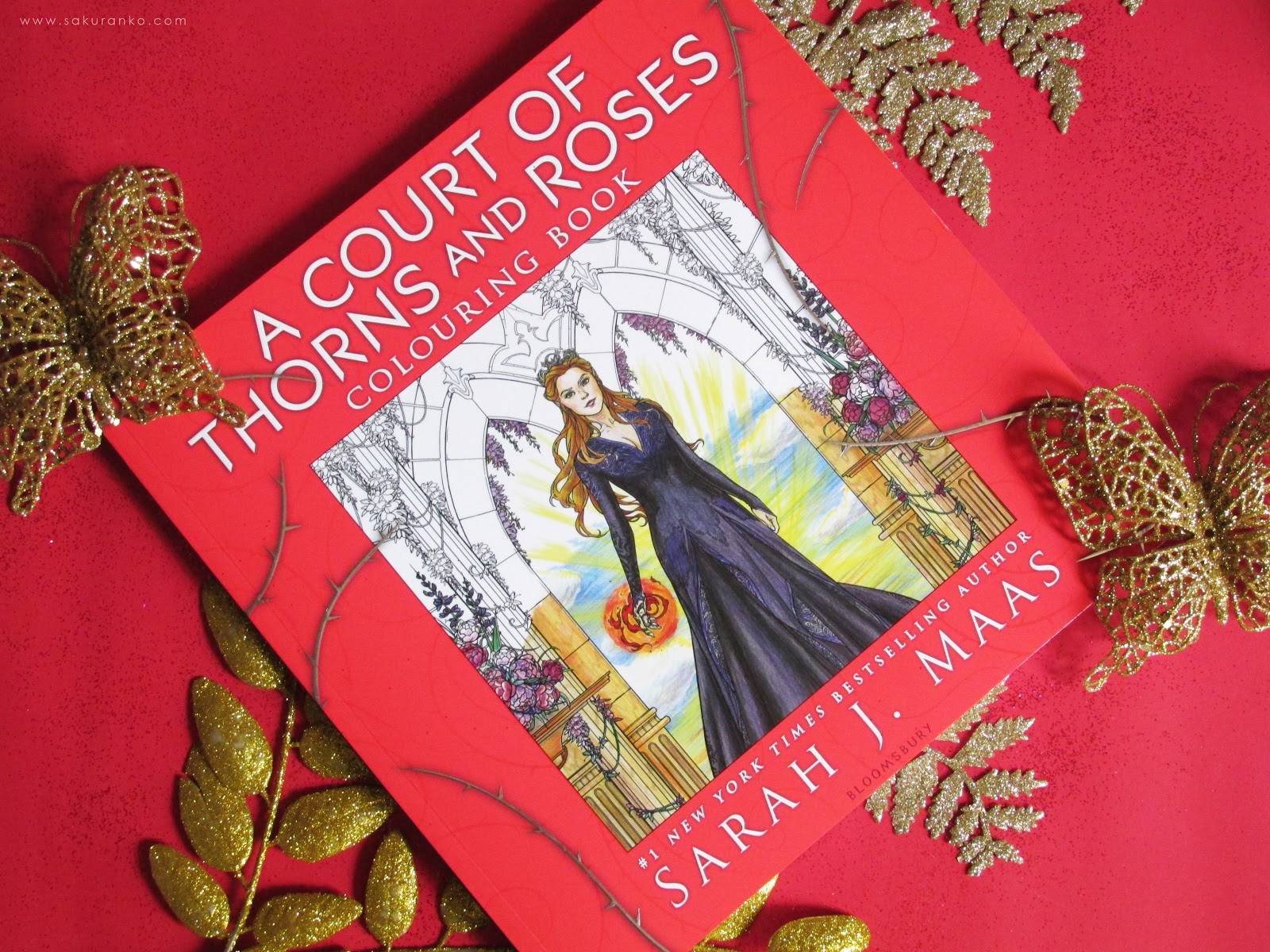 Sakuranko: A Court of Thorns and Roses Coloring Book by Sarah J. Maas