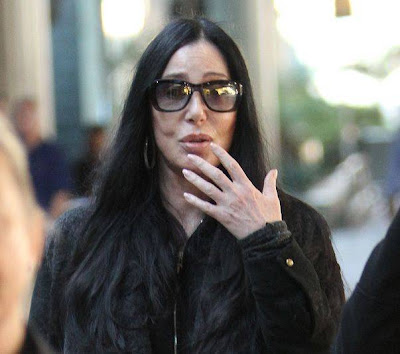 Paparazzi shot of Cher in January 2012