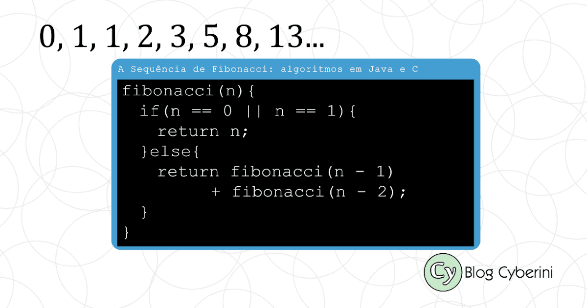 A Sequência de Fibonacci: algoritmos em Java e C