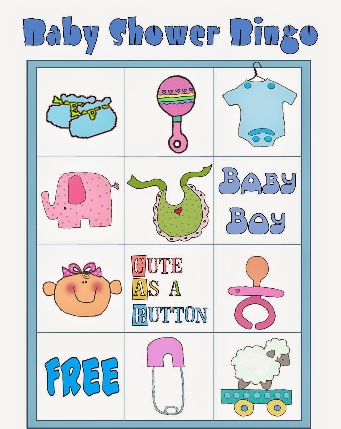 Free Printable Baby Shower Bingo In Colors Oh My Baby 