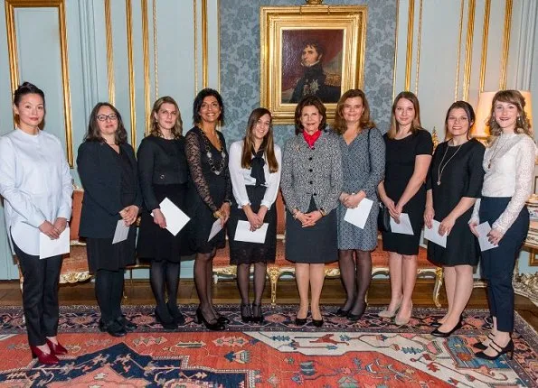 Queen Silvia presented scholarships awards from Queen Silvia's Jubilee Fund for Research on Children