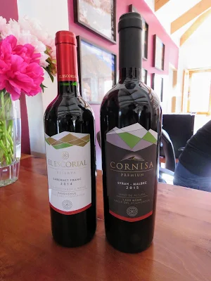 2 bottles of wine from El Escorial vineyard in the Aconcagua Valley