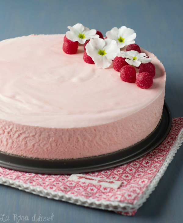 Tarta mousse de nubes sin gluten y sin lactosa - La Rosa dulce