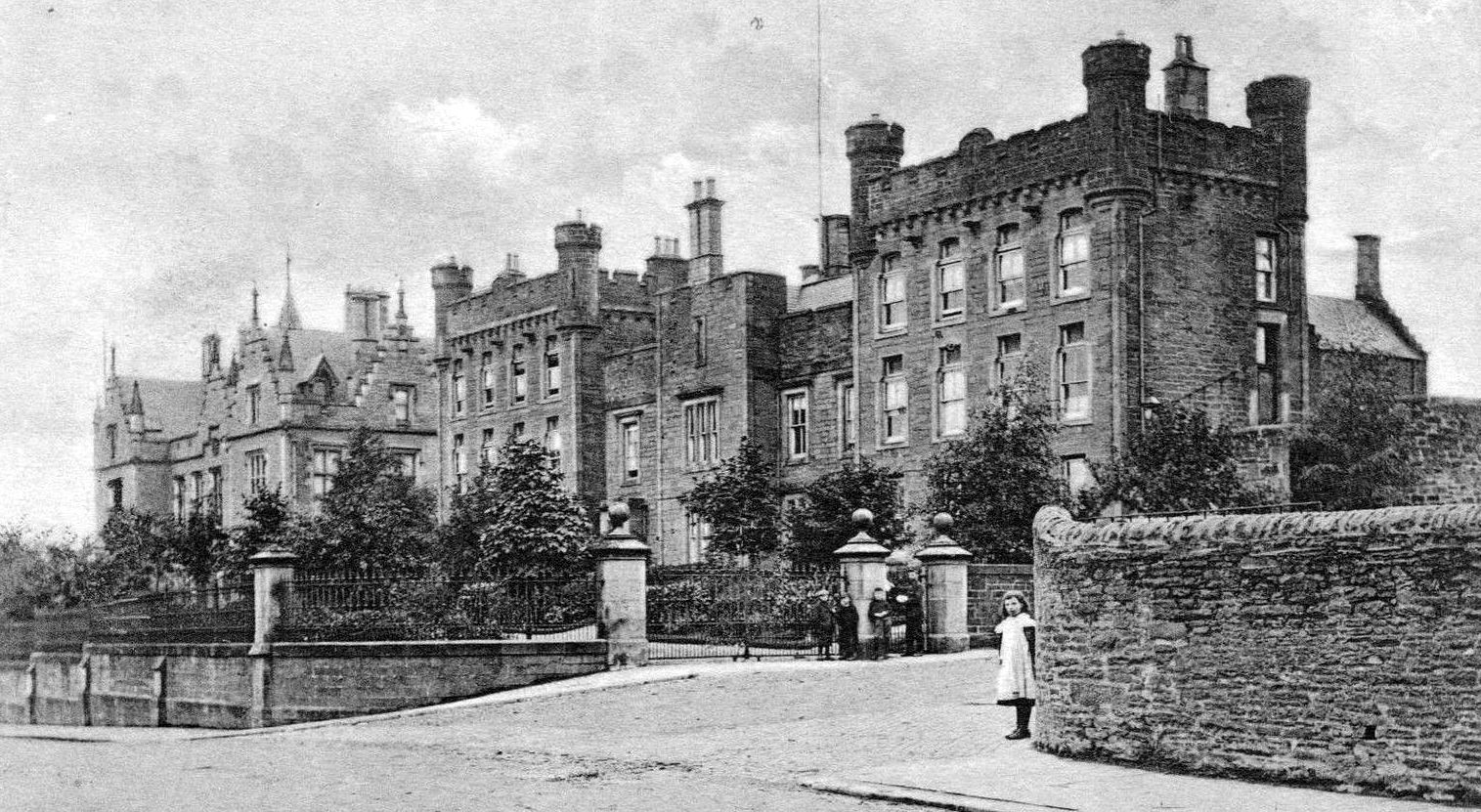 Tour Scotland Old Photograph County Buildings Forfar Scotland
