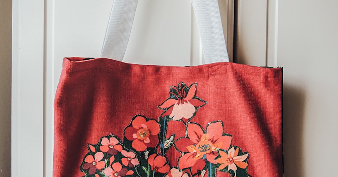 A handmade cottage How to make Laura Ashley Embellished Tote Bag