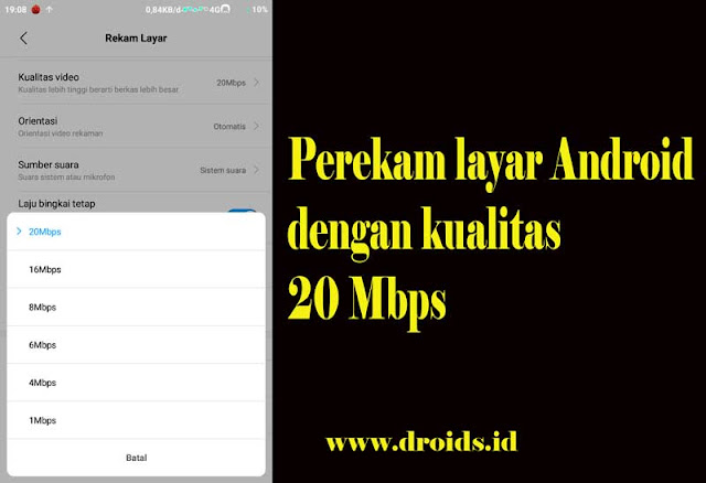 Rekam Layar dengan Audio Sistem