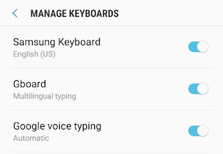 Enable Gboard in settings