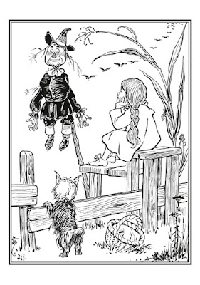 William Wallace Denslow: Wizard of Oz- Coloring Book Pages