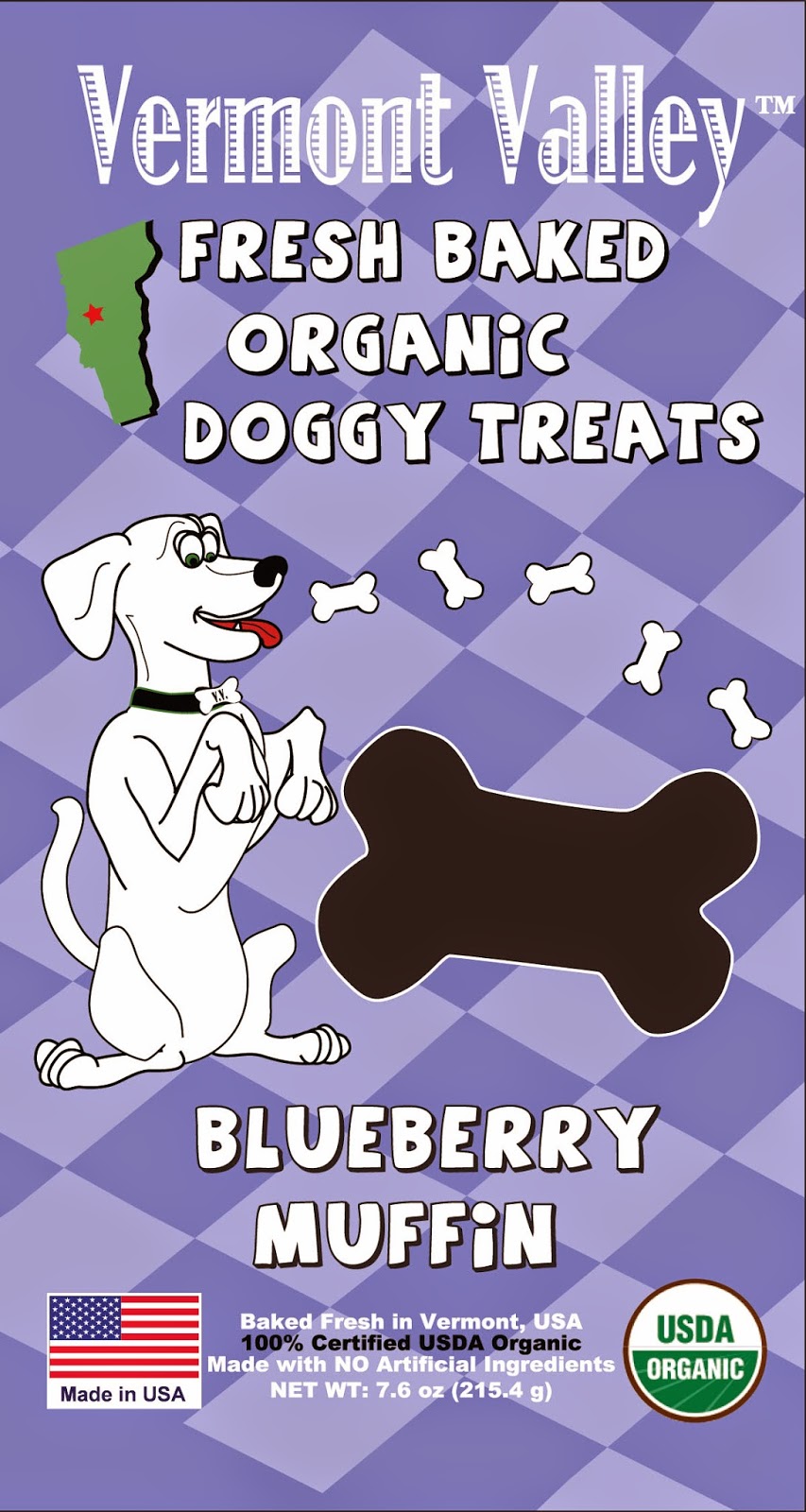 Erica's Animations and Designs Vermont Valley Doggy Treats Box Design