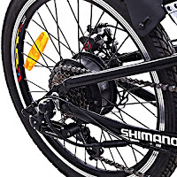 Shimano 6-speed gears on Cyclamatic CX4 Pro E-Bike