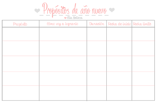 planeador propósitos de año nuevo