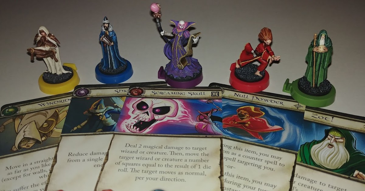 WizWar board game Miniatures and Magic!