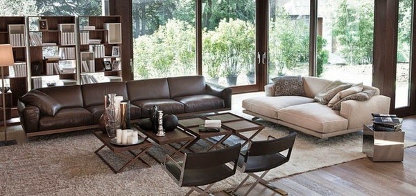 Modern neutral living room colors design