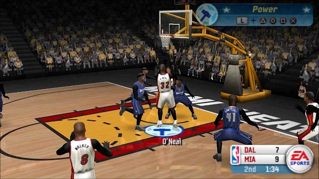 NBA game basket psp
