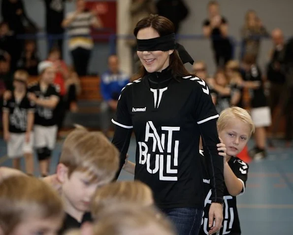 Crown Princess Mary of Denmark attended the launch of the new campaign the Antibulli, with the Mary Foundation