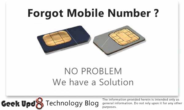 How To find the Mobile Number of any SIM Card | Geek Upd8 - Tech Reporter
