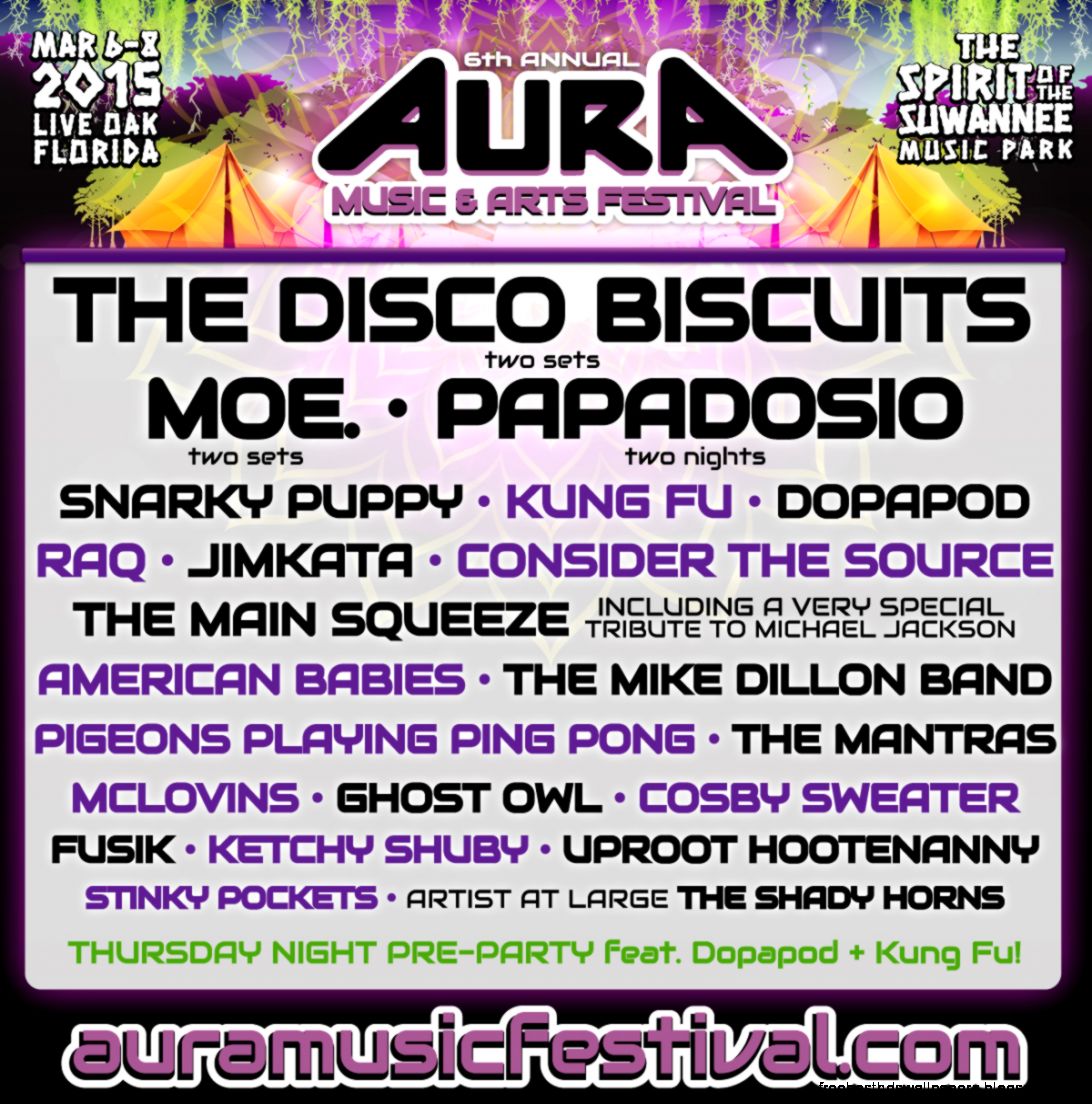AURA Music Festival Adds Two Headlining Sets by moe  South