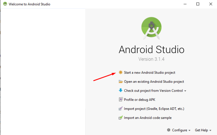 Как удалить проект в андроид студио