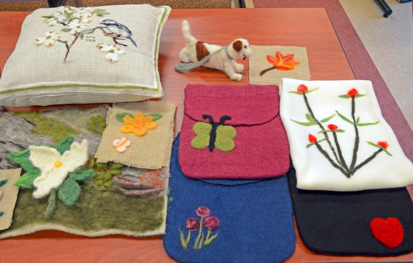 Central Virginia Botanical Artists NeedleFelting with Botanical Subjects