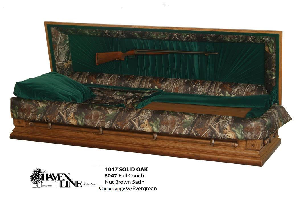 They even have caskets designed solely for hunters