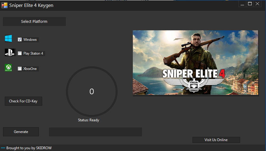 sniper elite 4 license key sniper elite 4 license key