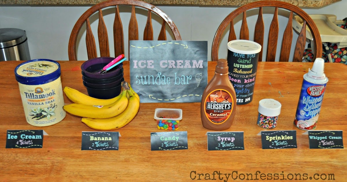 Crafty Confessions: FREE Ice Cream Sundae Bar Printables