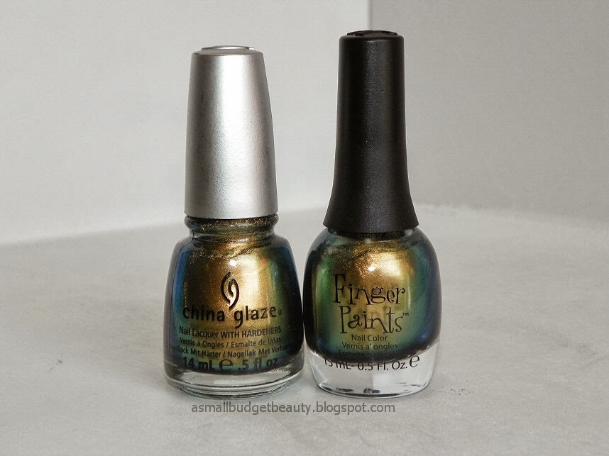 Small Budget Beauty: TIOT: China Glaze Rare & Radiant VS. Finger Paints ...