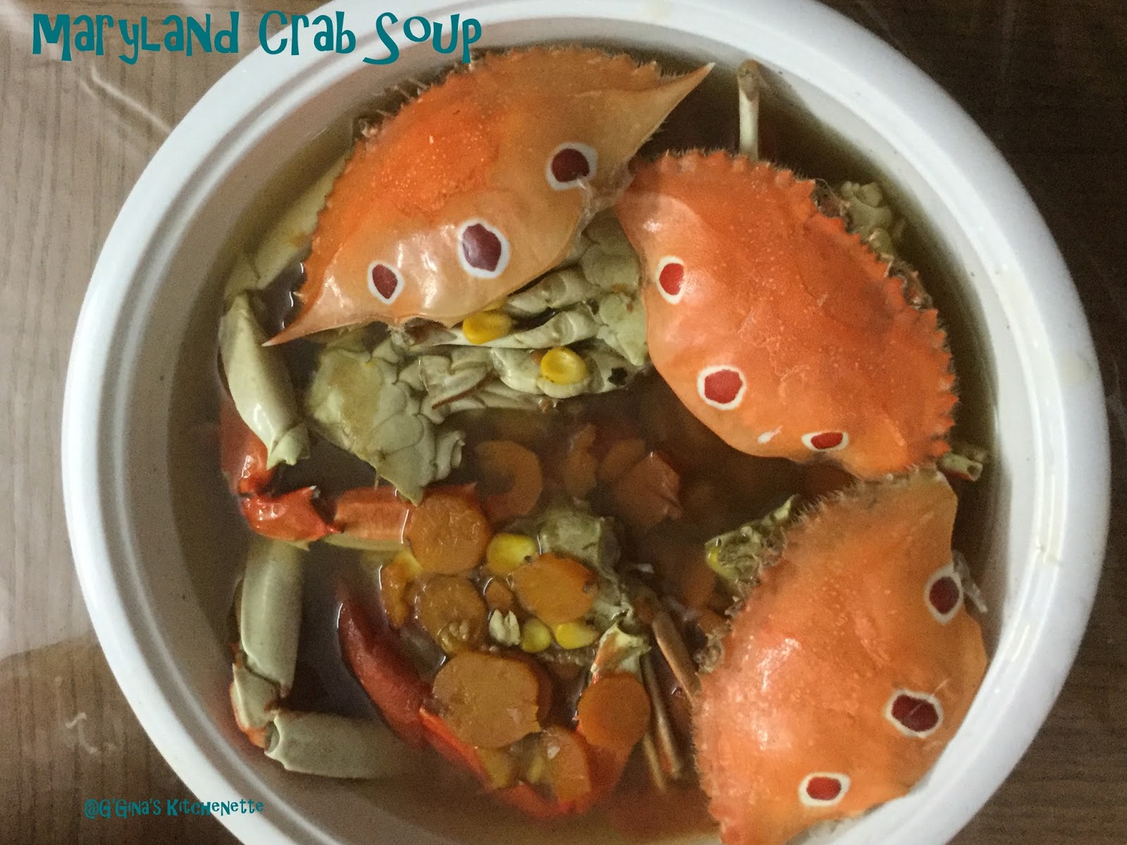 G'Gina's Maryland Crab Soup FishFridayFoodies