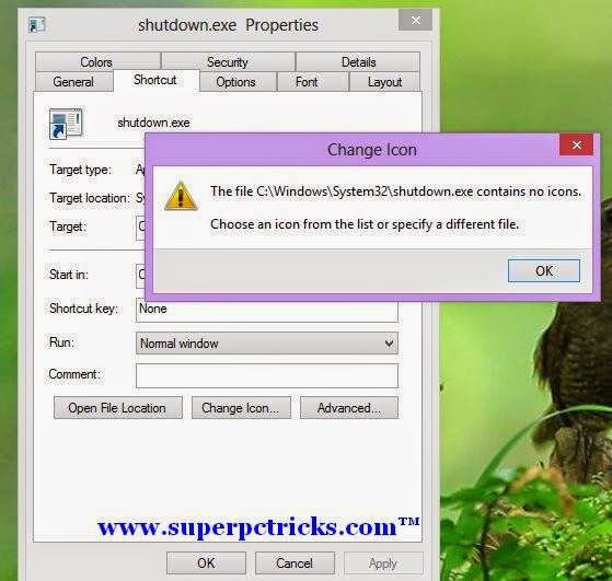 Creating Shutdown shortcut in Windows 7