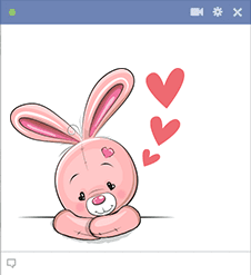 Lovable Rabbit Sticker