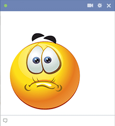 Facebook Smiley Almost Crying