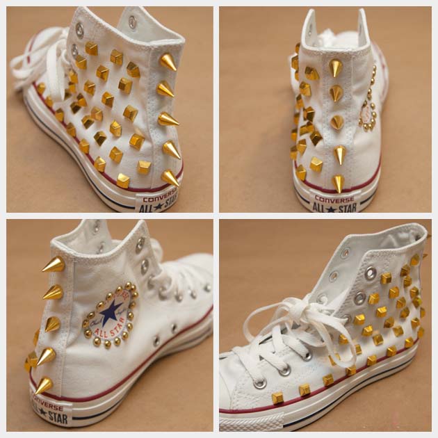 kendin yap zımbalı çivili converse ayakkabı kendin yap zımbalı çivili converse ayakkabı