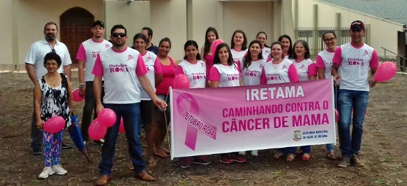 Iretama: Caminhada alerta sobre a prevenção do câncer de mama