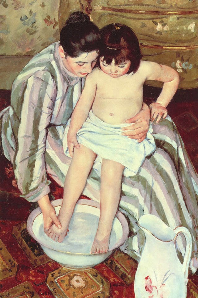 Famous Women Artist Mary Cassatt | Discover Mary Cassatt at http://schulmanart.blogspot.com/2014/10/famous-women-artists-mary-cassatt.html | the bath