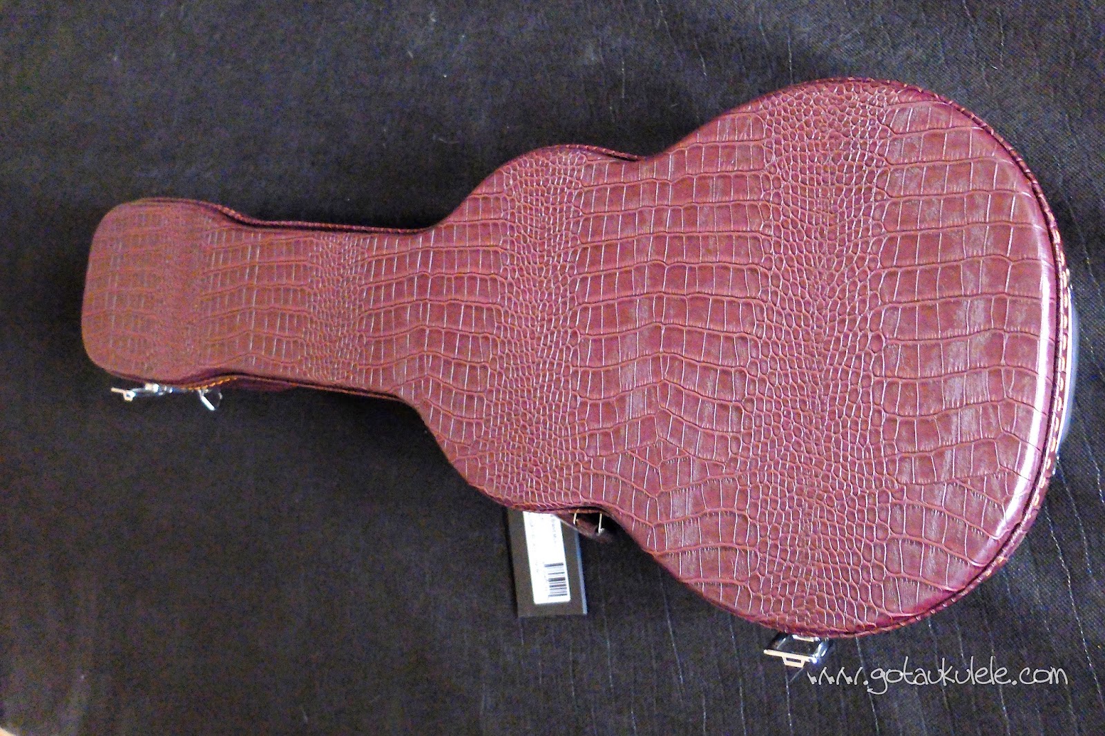 Hand Drawn Sketch Of Hawaiian Ukulele Guitar In Black Isolated On