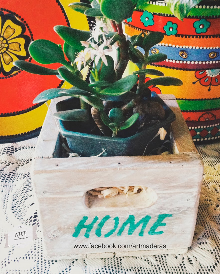 ART Artesanías Cajoncito Florero o Portamaceta
