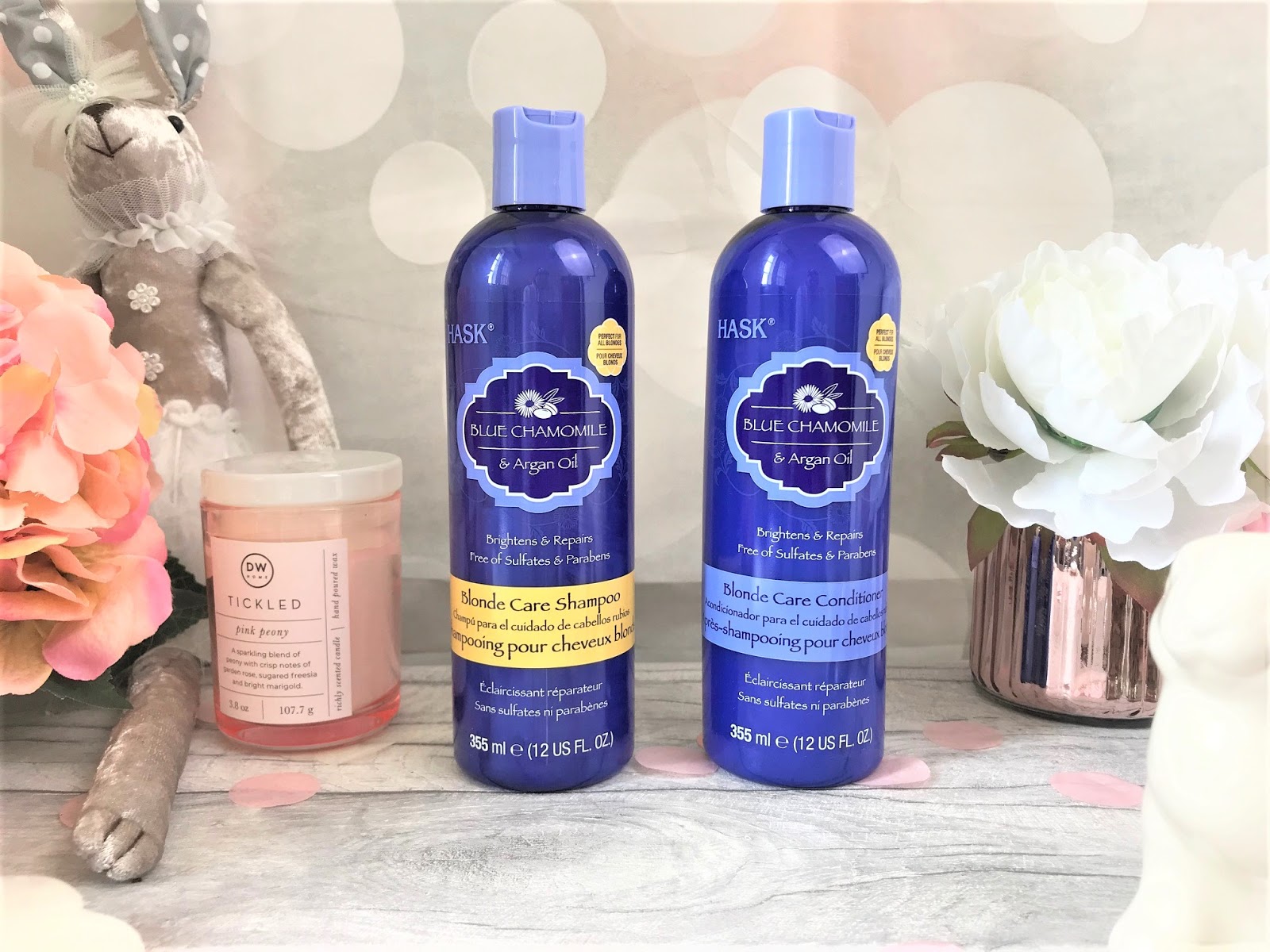 blue chamomile & argan oil de hask