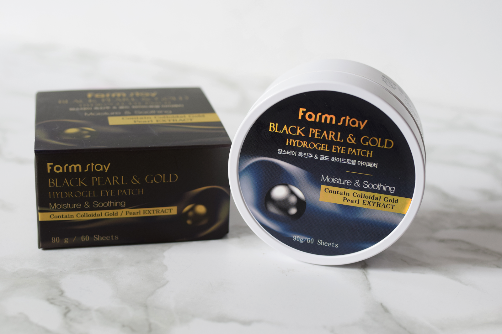 FARM STAY Black Pearl & Gold Hydrogel Eye Patch Lithuanian Beauty Blog