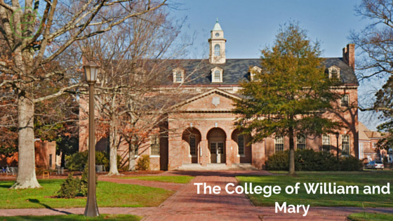 На фото The College of William and Mary