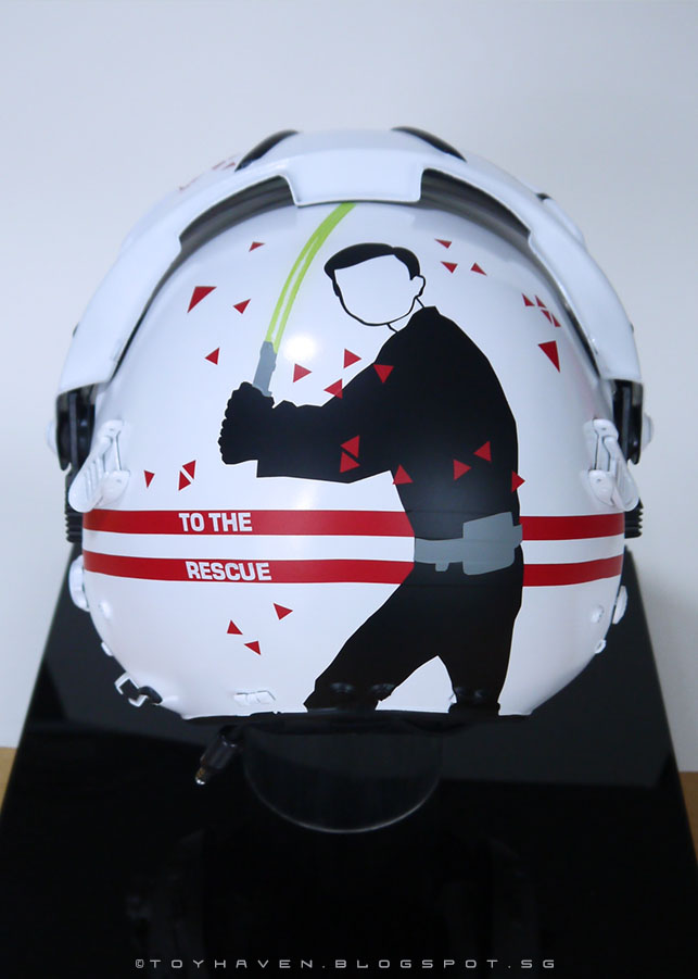 toyhaven Customised 11 scale Star Wars Jedi pilot helmet