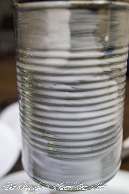 Adorned From Above Fabric Covered Can Pen and Pencil Holders and