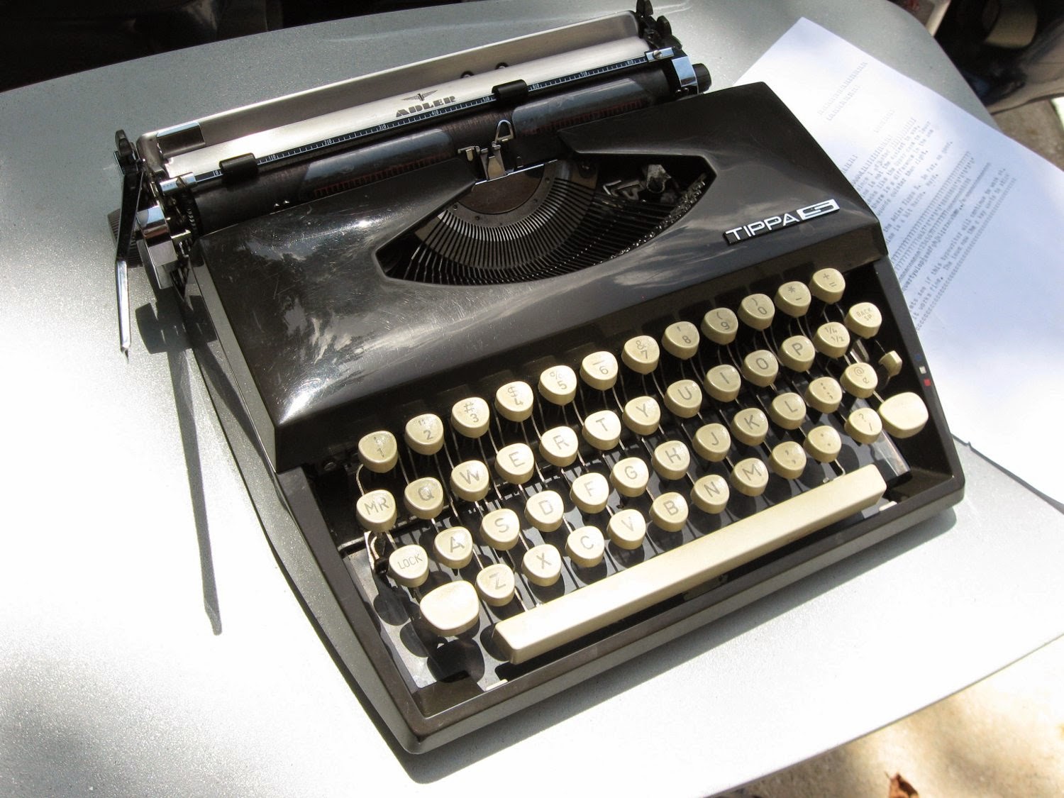 Fountain Pens & Typewriters Laboring on Labor Day by adjusting a Tippa S