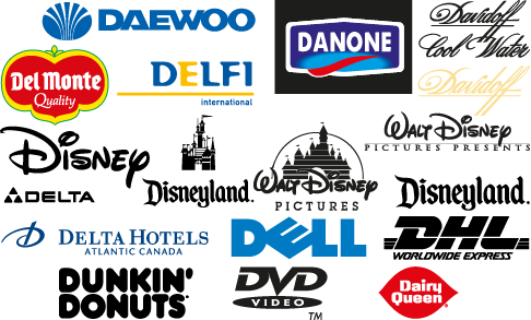 Logos y marcas comerciales con la letra “D” - vector
