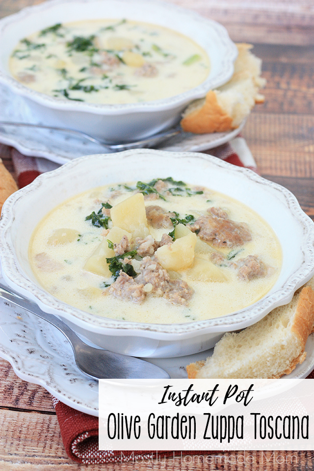 Instant Pot Olive Garden Zuppa Toscana - VIDEO POST | Mostly Homemade ...