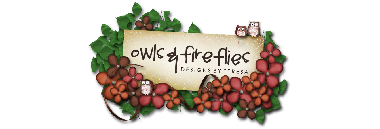 Owls and Fireflies Design (by Teresa)