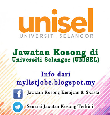 Jawatan Kosong di Universiti Selangor (UNISEL) 
